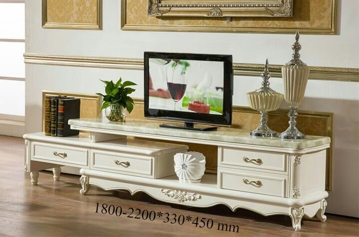 mẫu kệ tivi phòng khách tân cổ điển