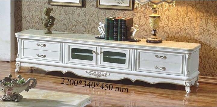 mẫu kệ tivi phòng khách tân cổ điển