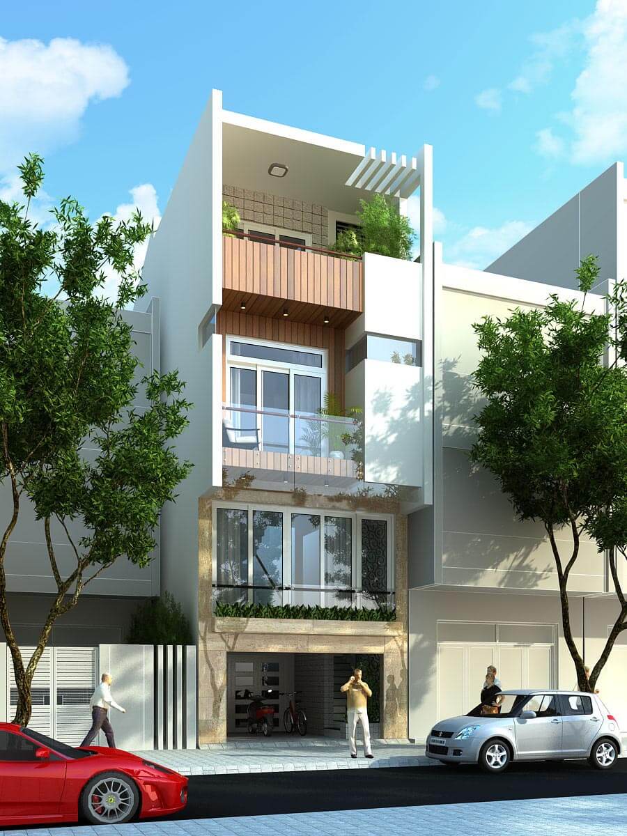 mẫu nhà phố 4 tầng đẹp nhất