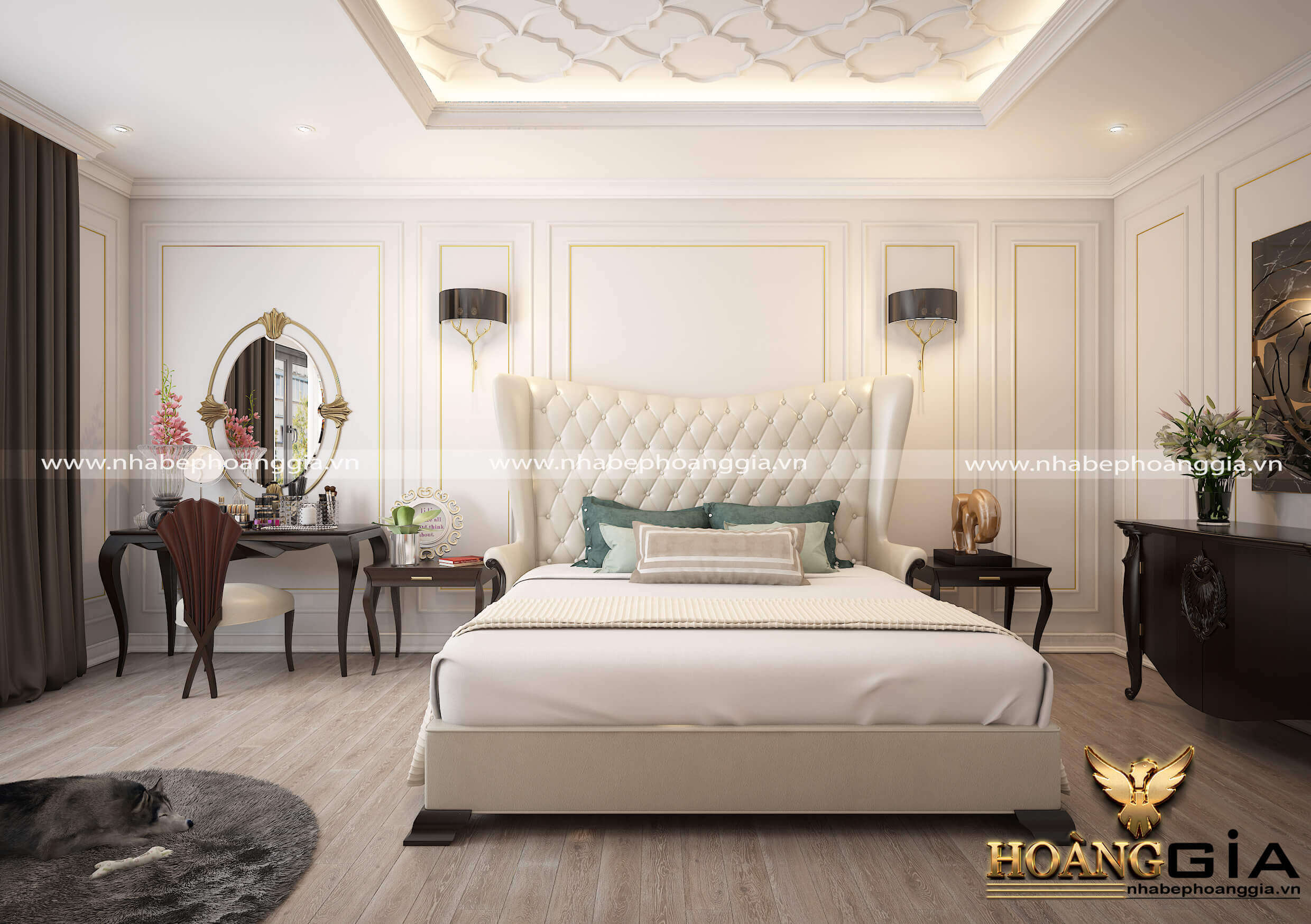mẫu phòng ngủ chung cư đẹp