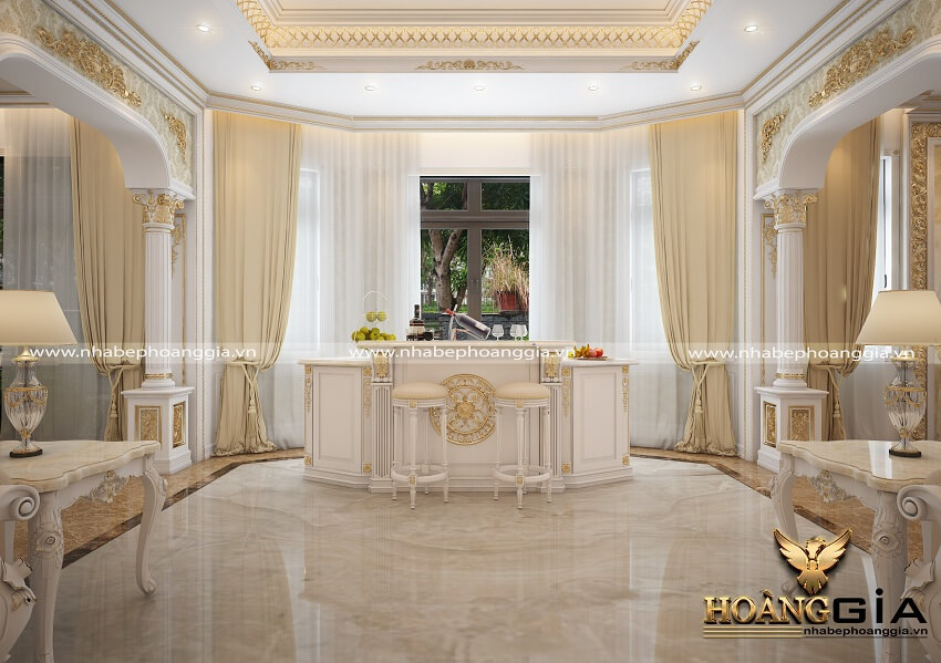 thiết kế nội thất biệt thự nhà anh Sang