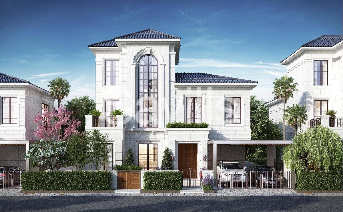 nội thất biệt thự nhà vườn 3 tầng tân cổ điển