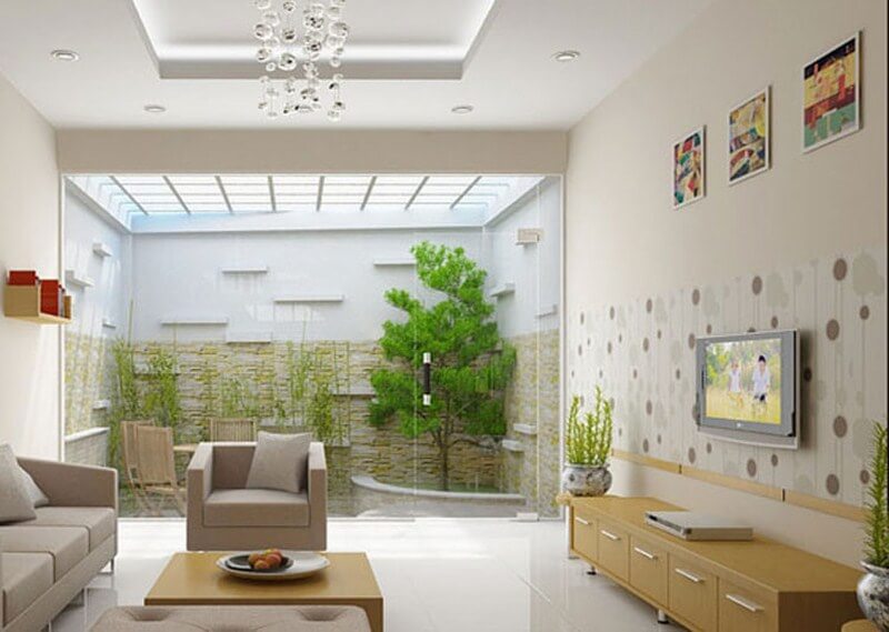 bố trí giếng trời