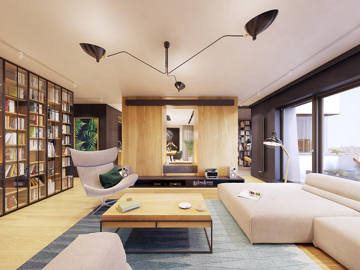 Mẫu thiết kế nội thất căn hộ 120m2