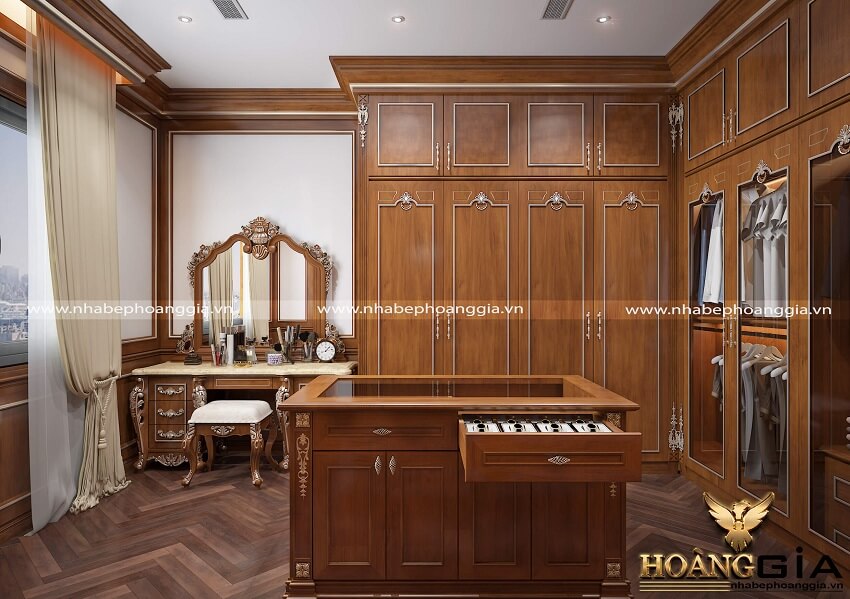 thiết kế nội thất phòng ngủ tân cổ điển Luxury