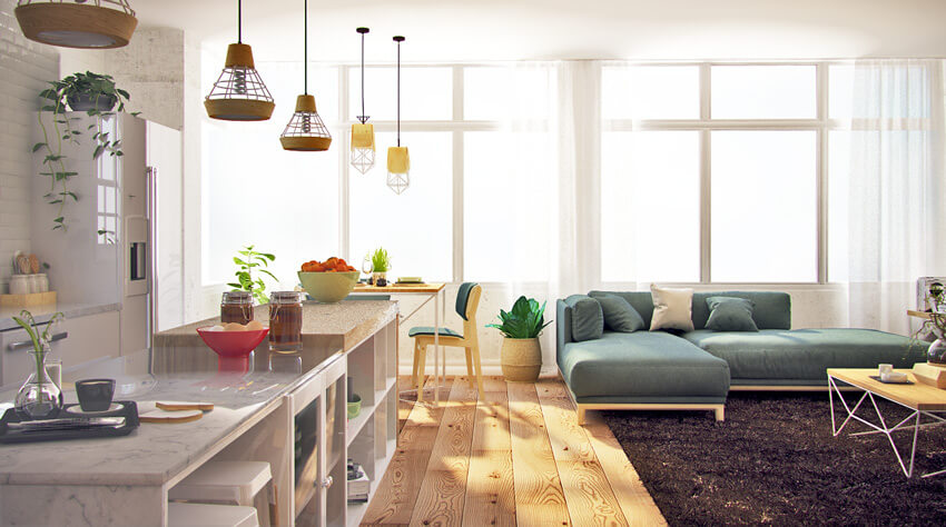 mẫu thiết kế căn hộ phong cách Scandinavian