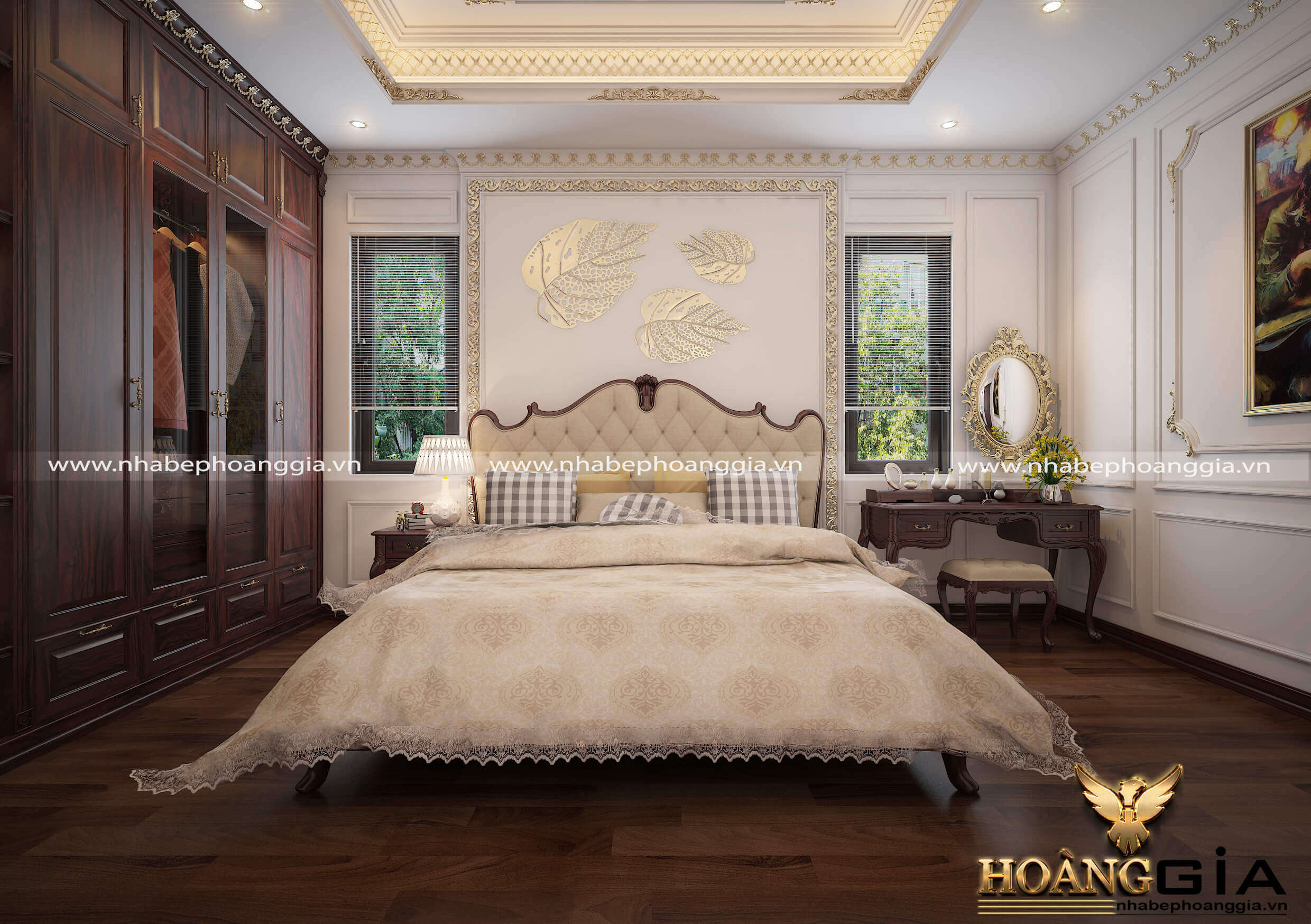 nội thất phòng ngủ tân cổ điển