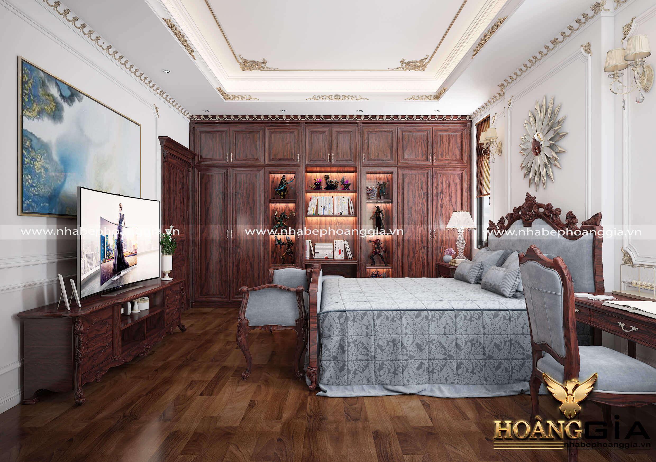 nội thất phòng ngủ tân cổ điển