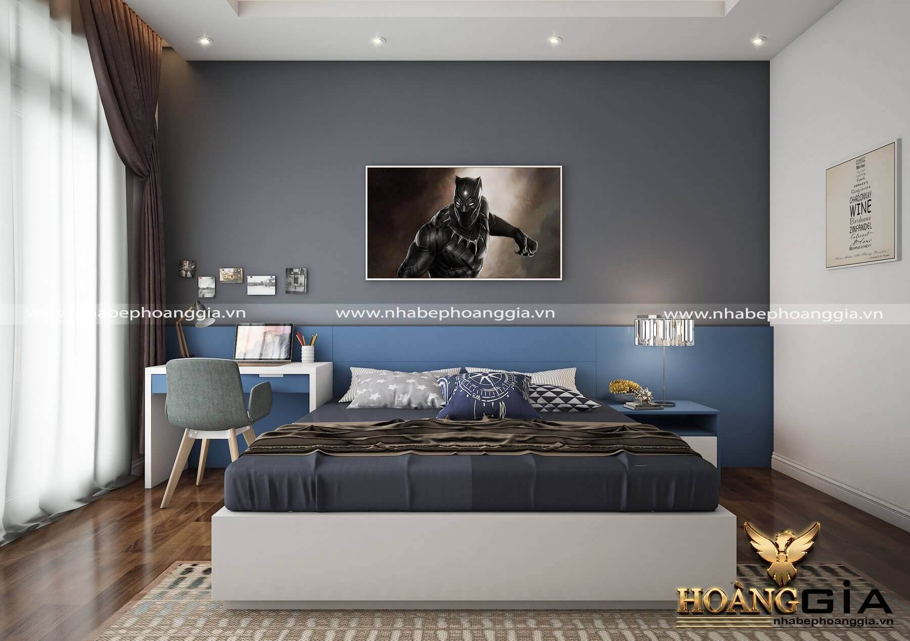 trang trí phòng ngủ cho bé trai
