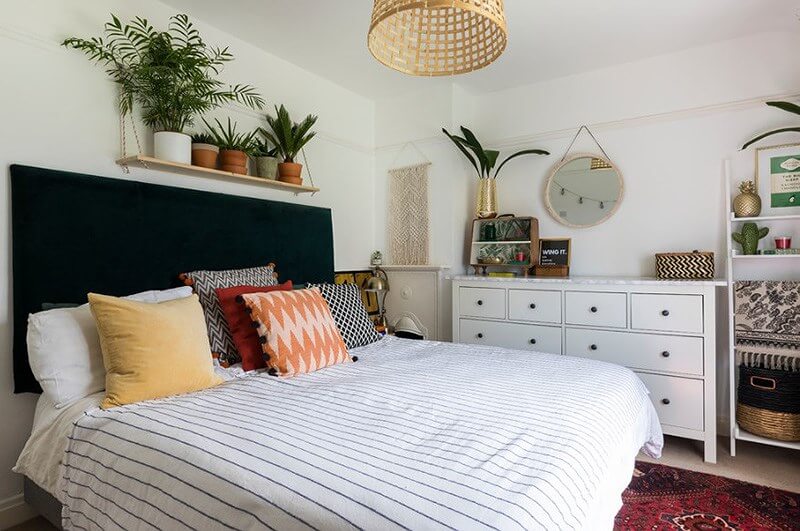 thiết kế cây xanh trong phòng ngủ