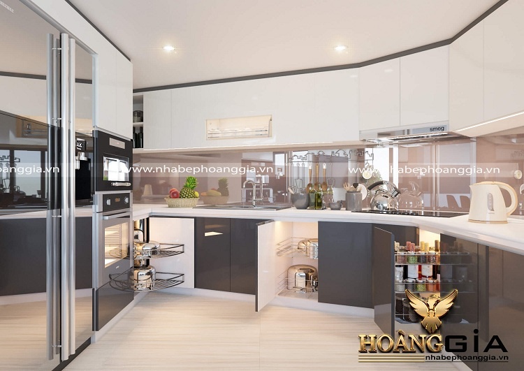 thiết kế tủ bếp đẹp vừa túi tiền