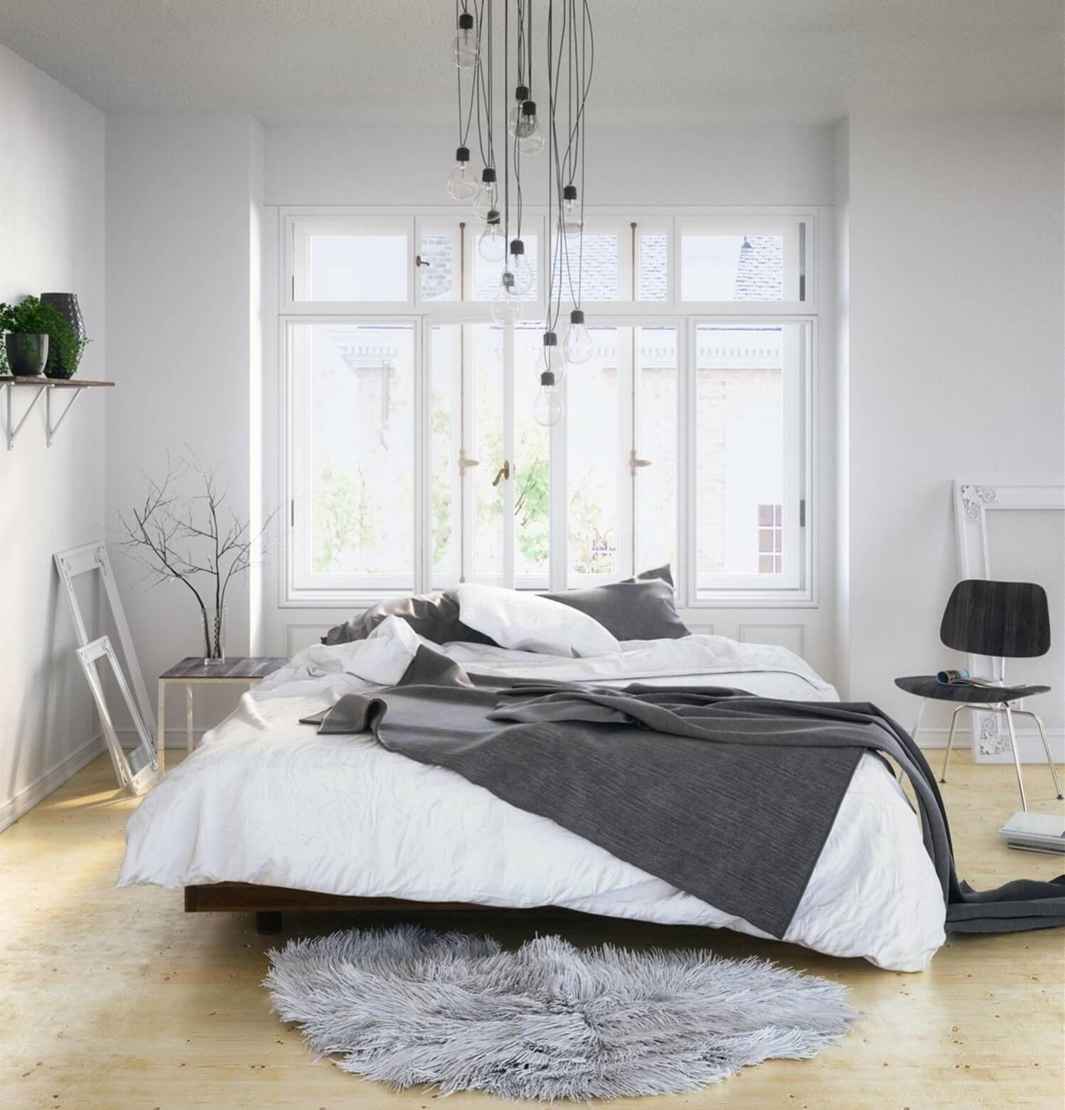 mẫu phòng ngủ đẹp phong cách Scandinavian
