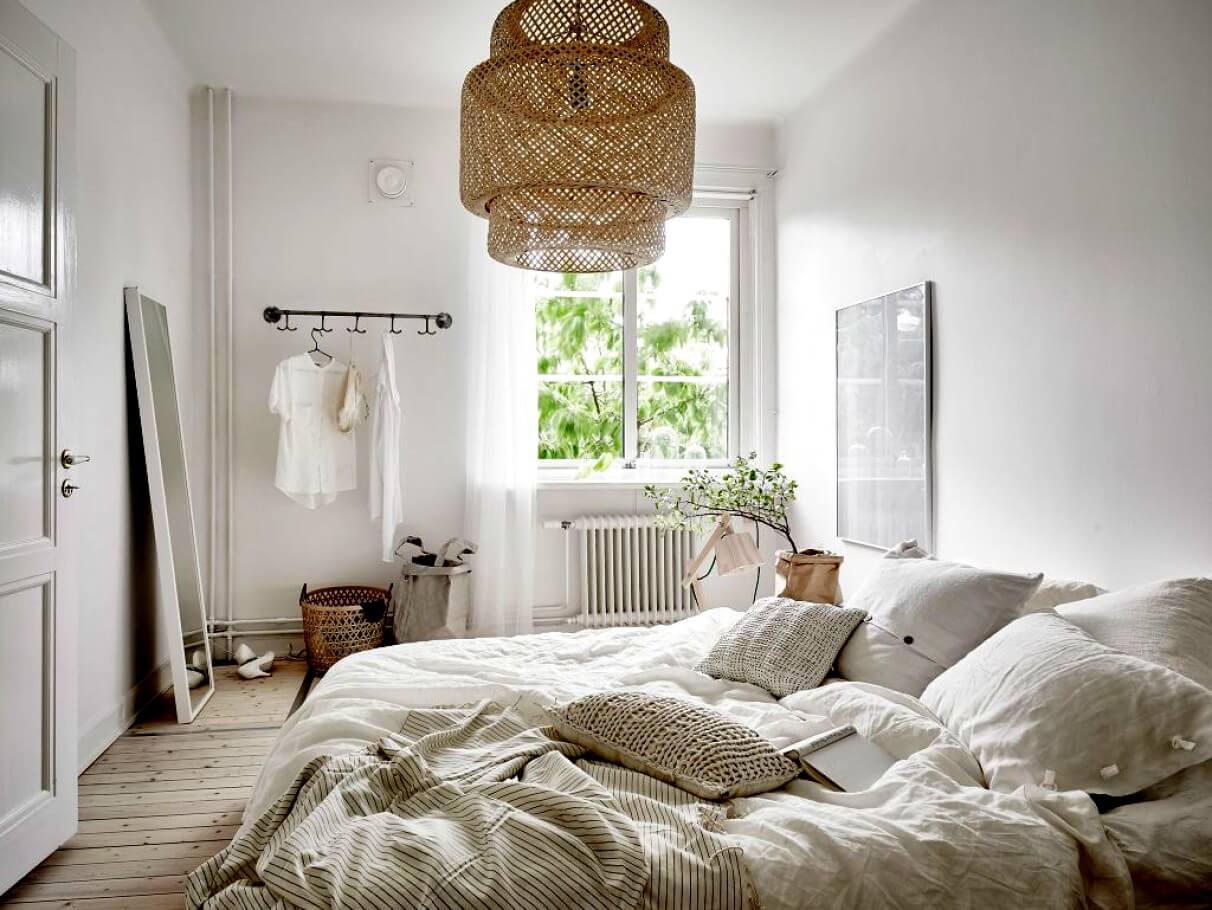 mẫu phòng ngủ đẹp phong cách Scandinavian