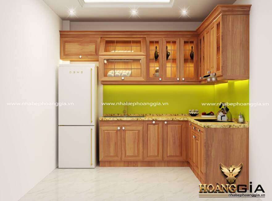 mẫu tủ bếp đẹp cho nhà nhỏ