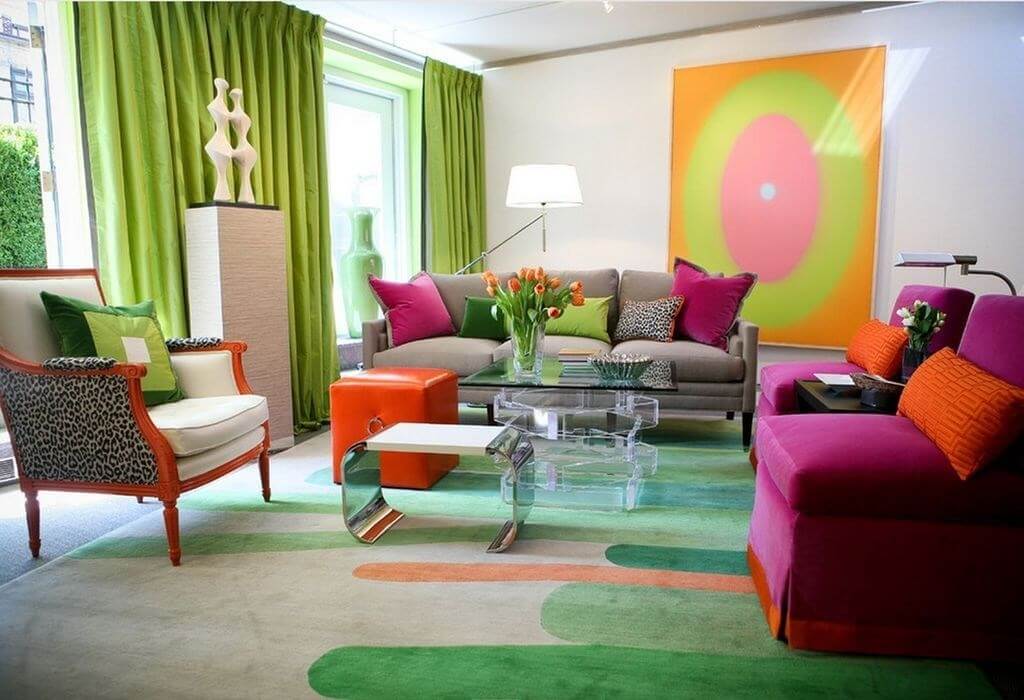 thiết kế nội thất Color Block