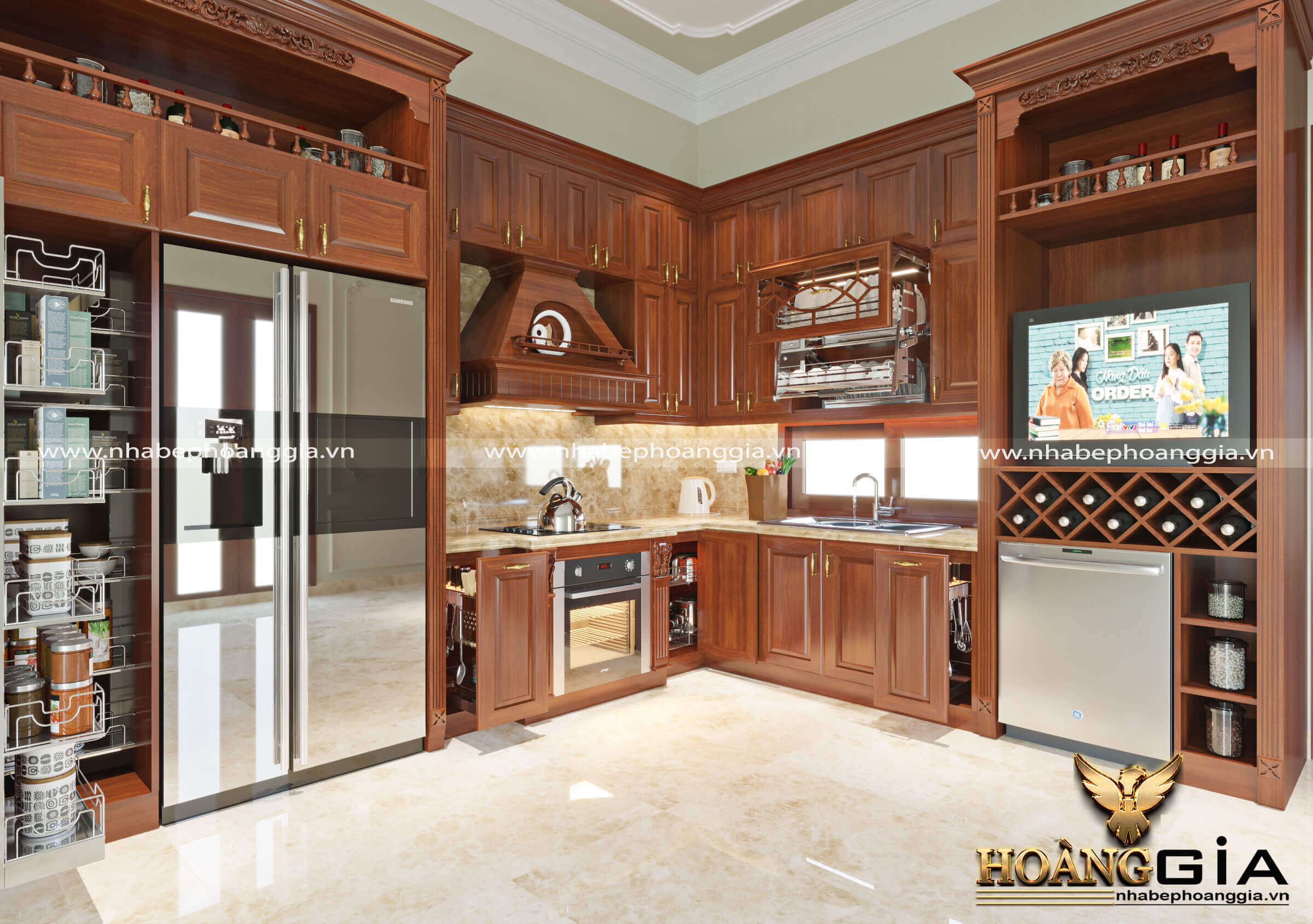 Thiết kế tủ bếp đẹp gỗ hương cao cấp - Với chất liệu gỗ hương cao cấp, các thiết kế tủ bếp đẹp đem lại cảm giác sang trọng, hiện đại cho căn bếp của bạn. Bạn có thể thỏa sức sáng tạo với các kiểu dáng, màu sắc, tạo nên một không gian bếp tinh tế và đẳng cấp. Hãy để chúng tôi giúp bạn tạo nên căn bếp hoàn hảo nhất cho gia đình của bạn.