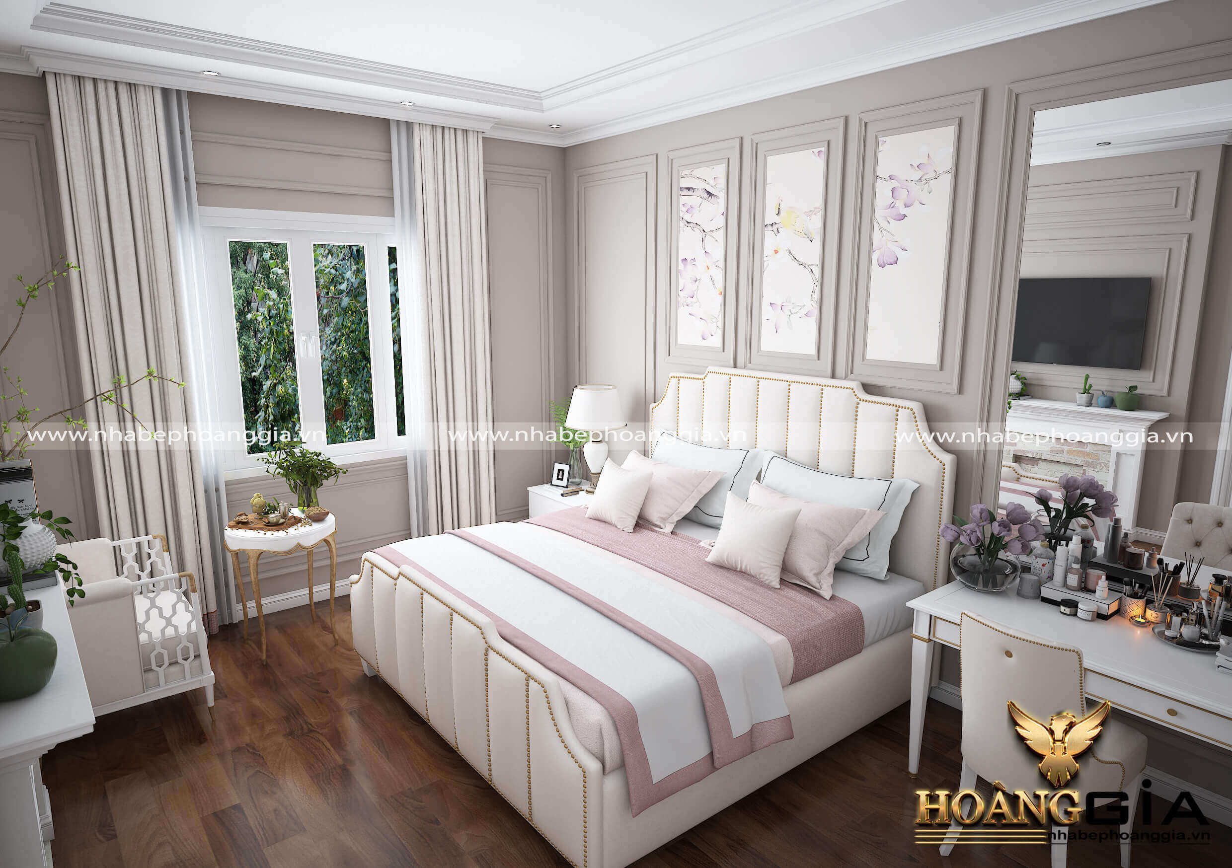 mẫu giường ngủ Kingsize đẹp