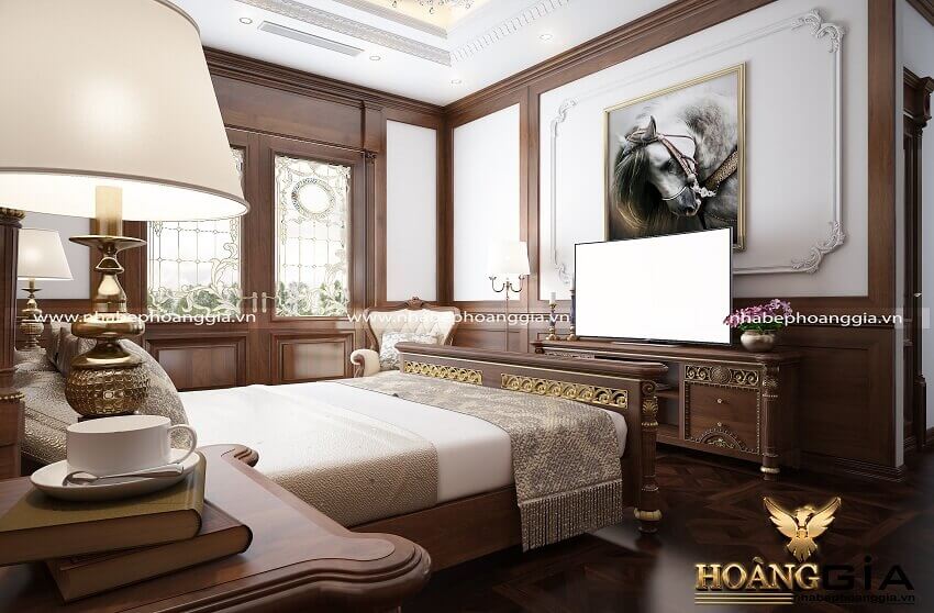 thiết kế nội thất tân cổ điển cho biệt thự song lập