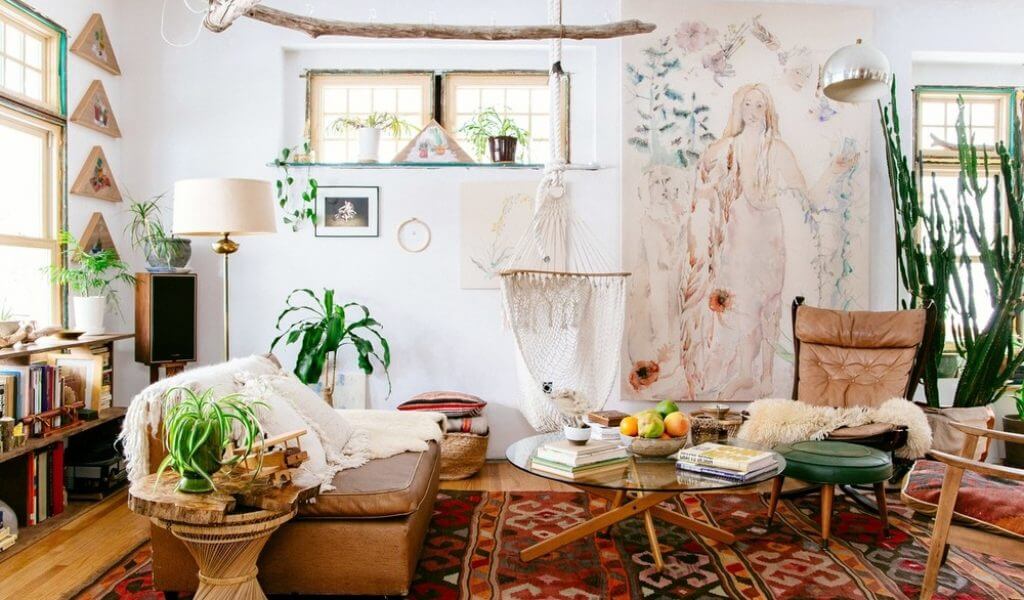 phong cách thiết kế nội thất Bohemian