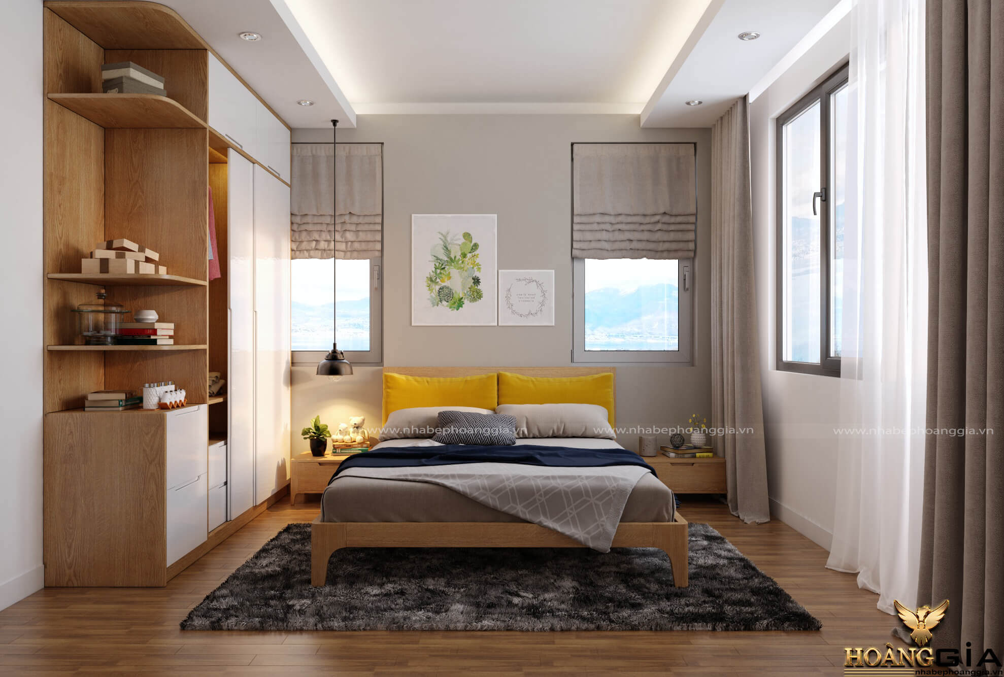 giường ngủ hiện đại cho nhà chung cư