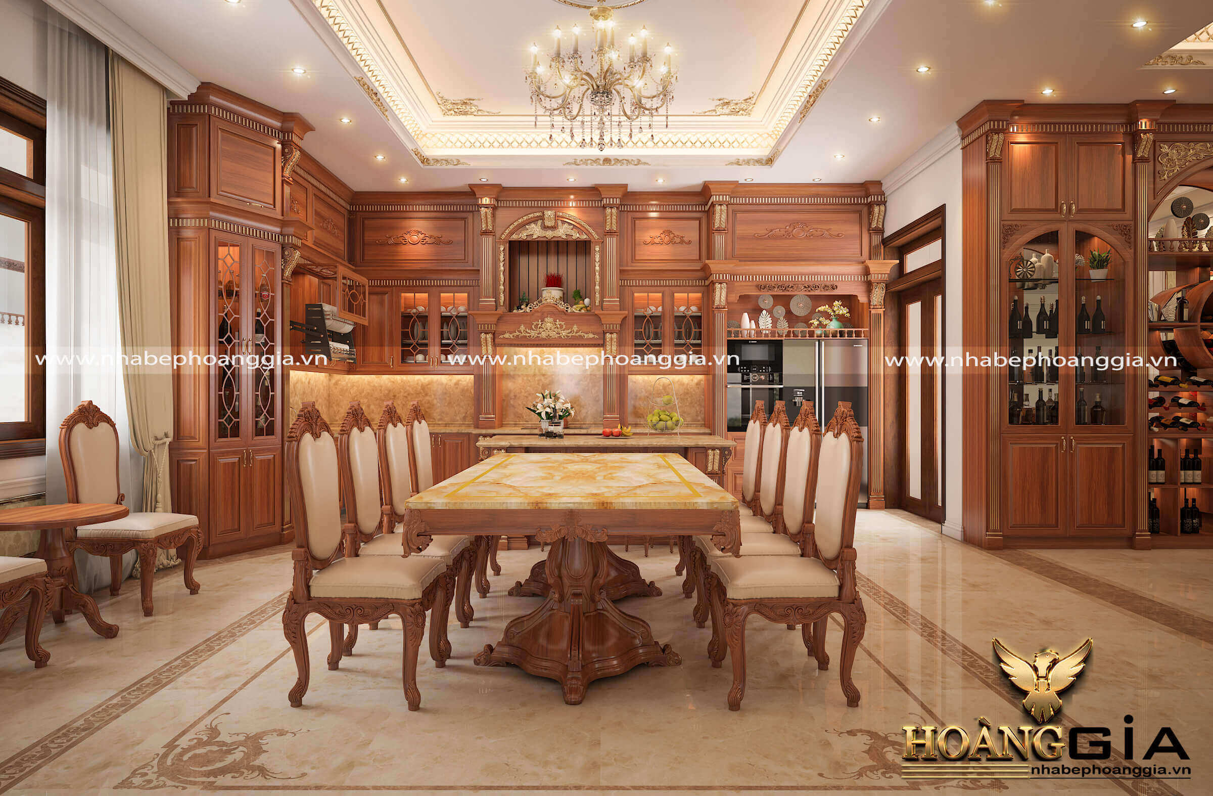 nội thất tân cổ điển cho nhà biệt thự