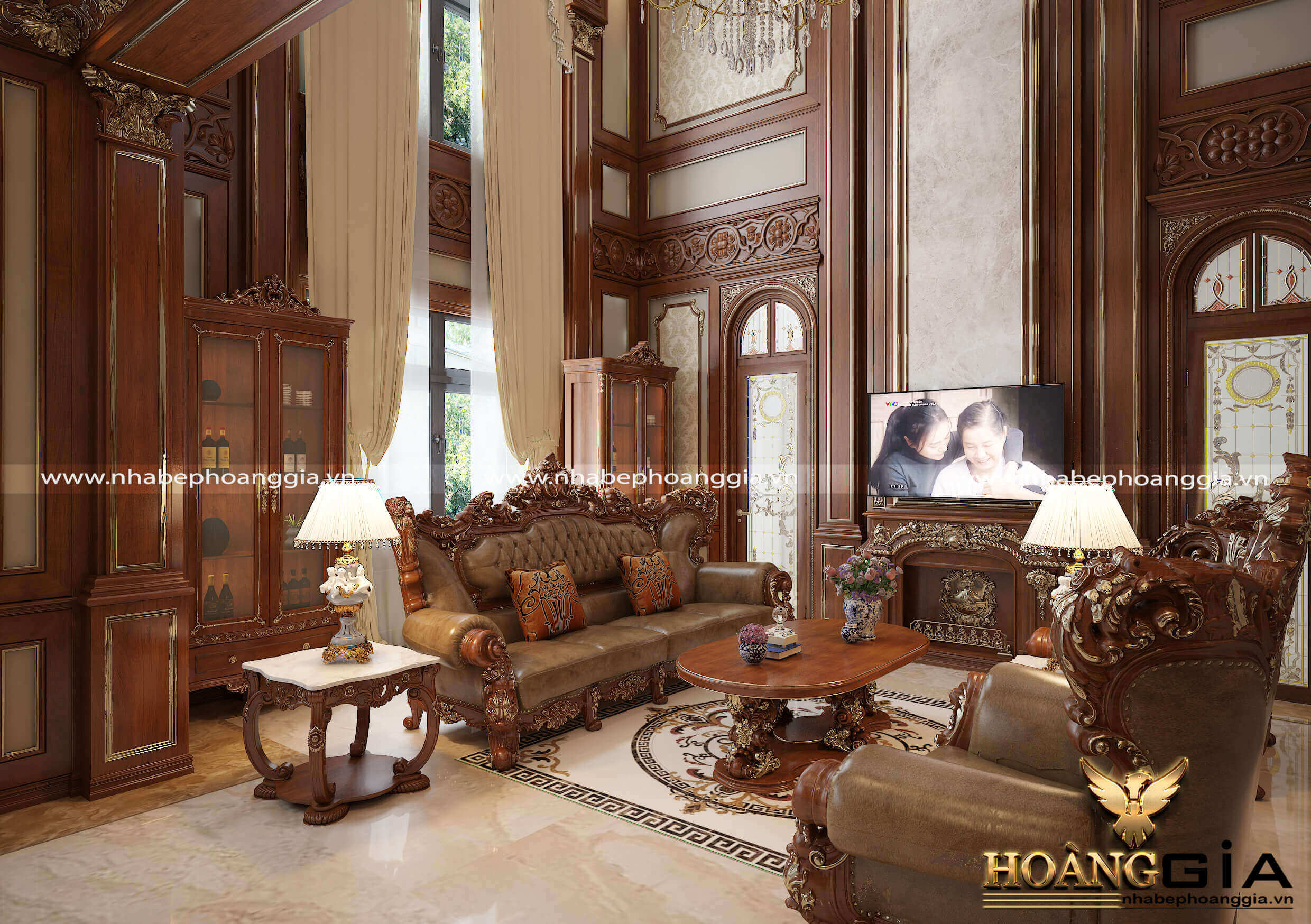 nội thất tân cổ điển cho nhà biệt thự
