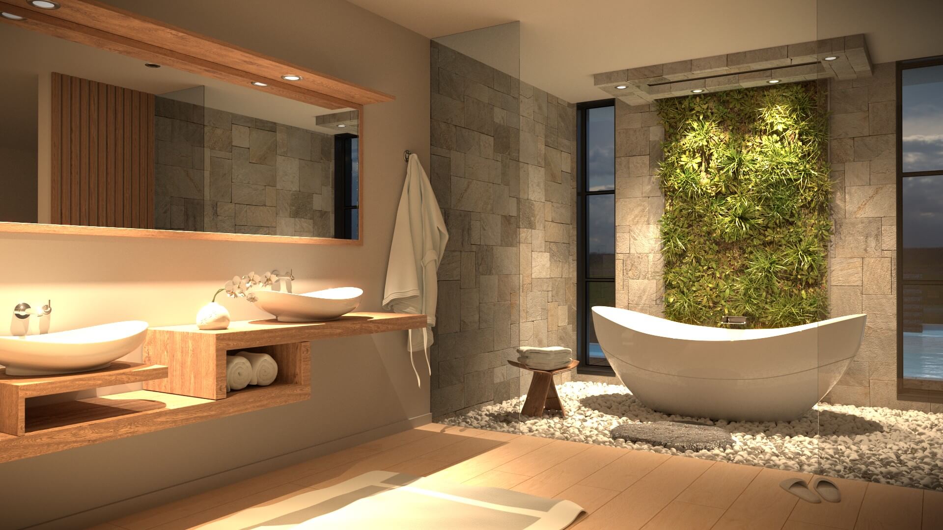 thiết kế spa mini tại nhà
