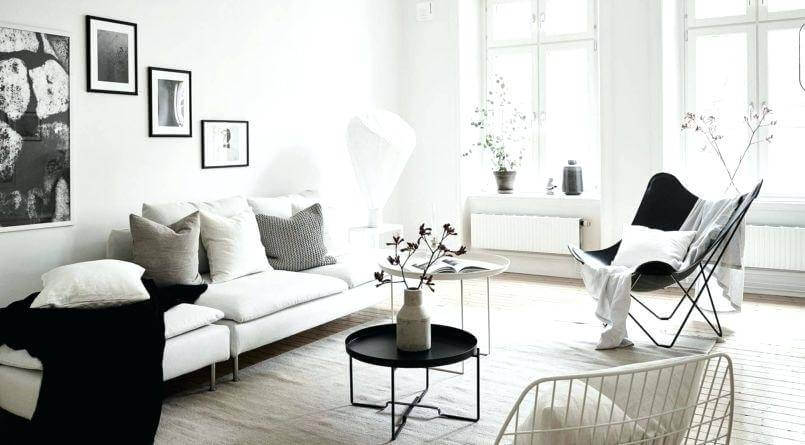 thiết kế phòng khách tối giản