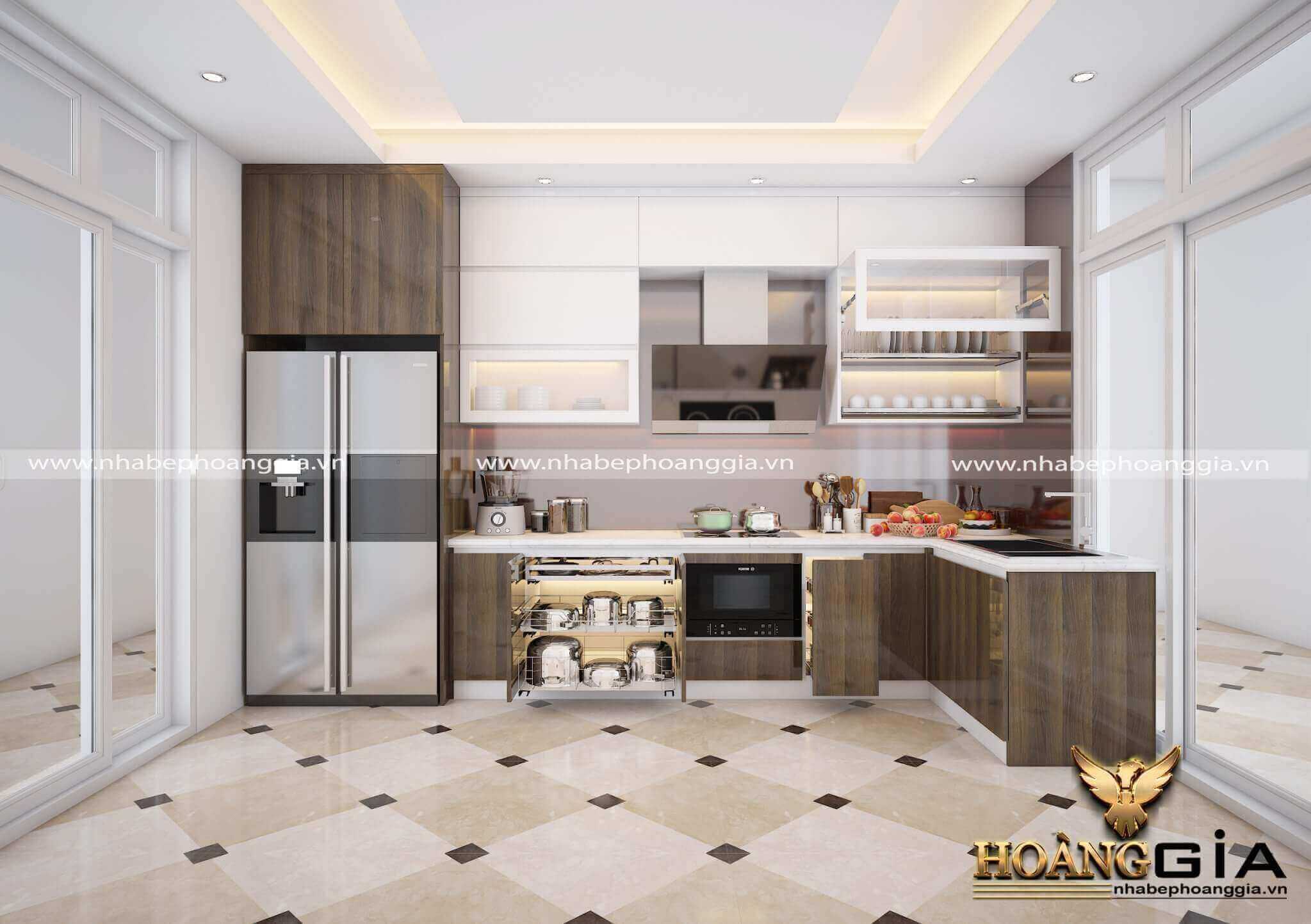 thiết kế tủ bếp đạt chuẩn