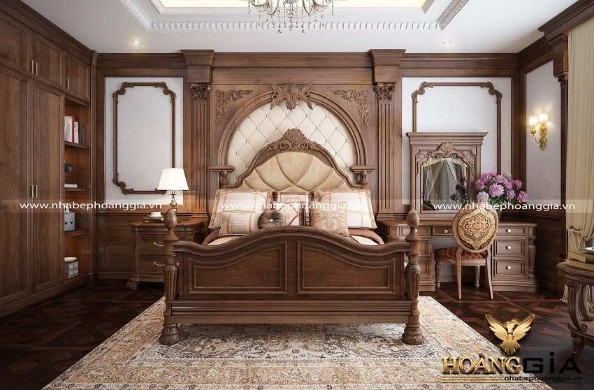 giường ngủ gỗ tự nhiên đẹp nhất 2020