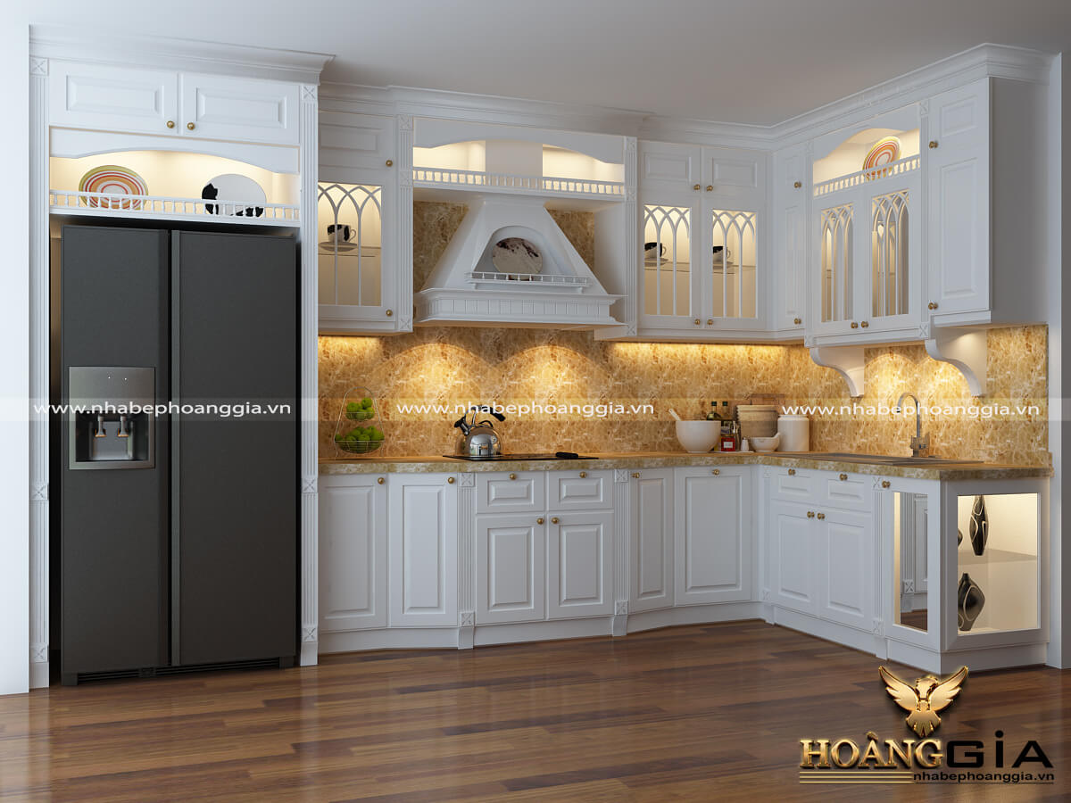 phòng bếp tân cổ điển nhỏ