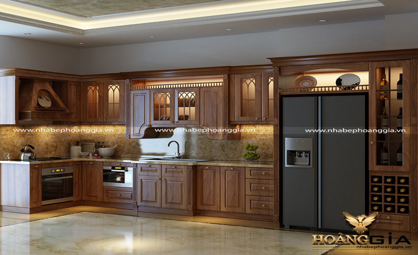 phòng bếp tân cổ điển nhỏ