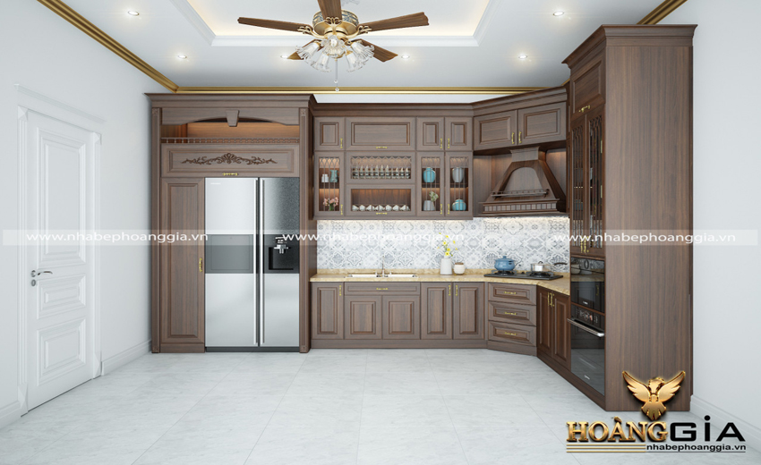 phòng bếp tân cổ điển nhỏ