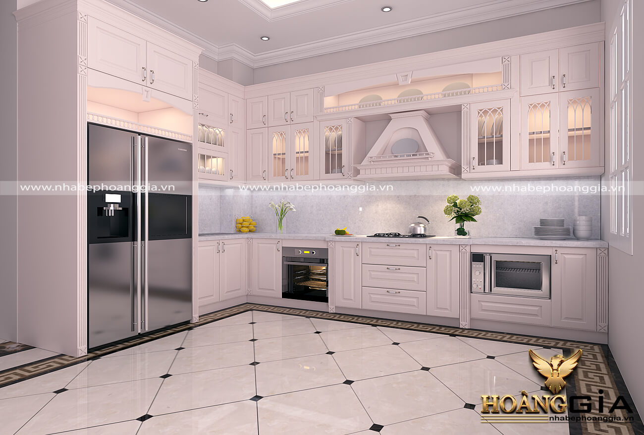 phòng bếp tân cổ điển nhỏ