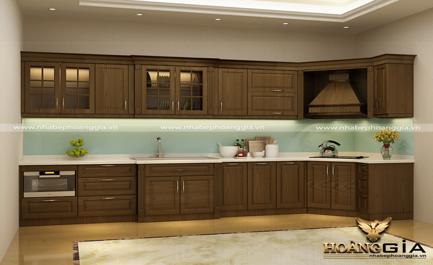 phòng bếp tân cổ điển nhỏ