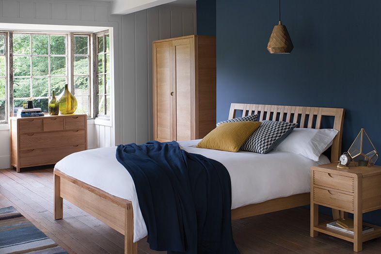 phòng ngủ màu xanh navy đẹp