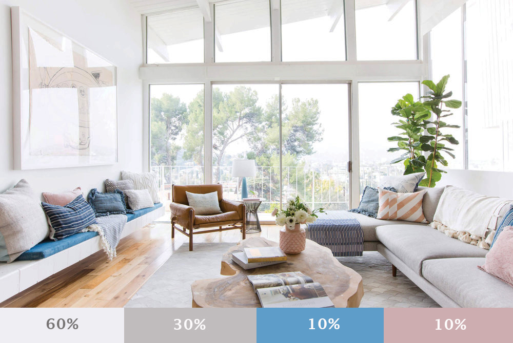 quy tắc phối màu nội thất