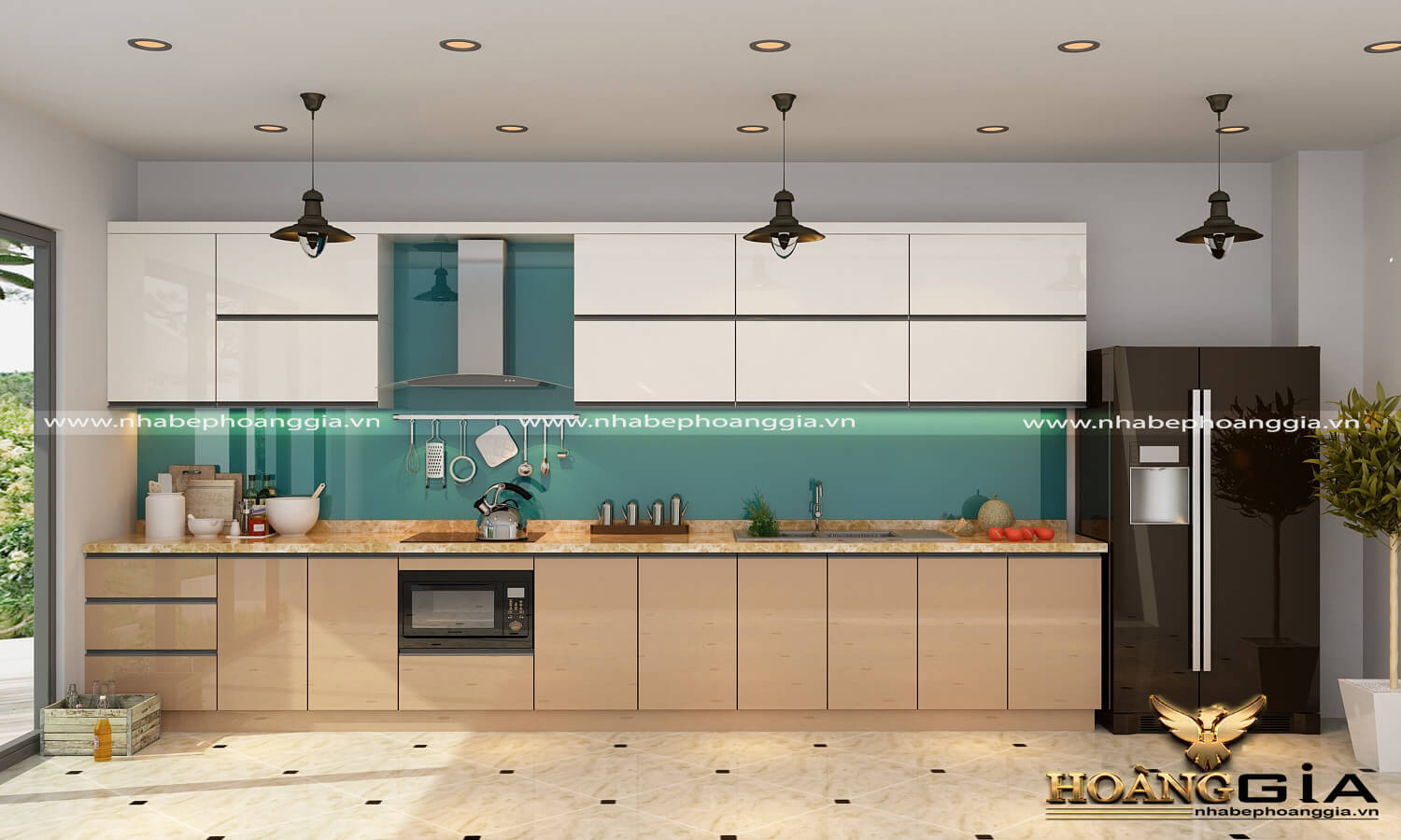 so sánh tủ bếp Laminate và tủ bếp gỗ tự nhiên