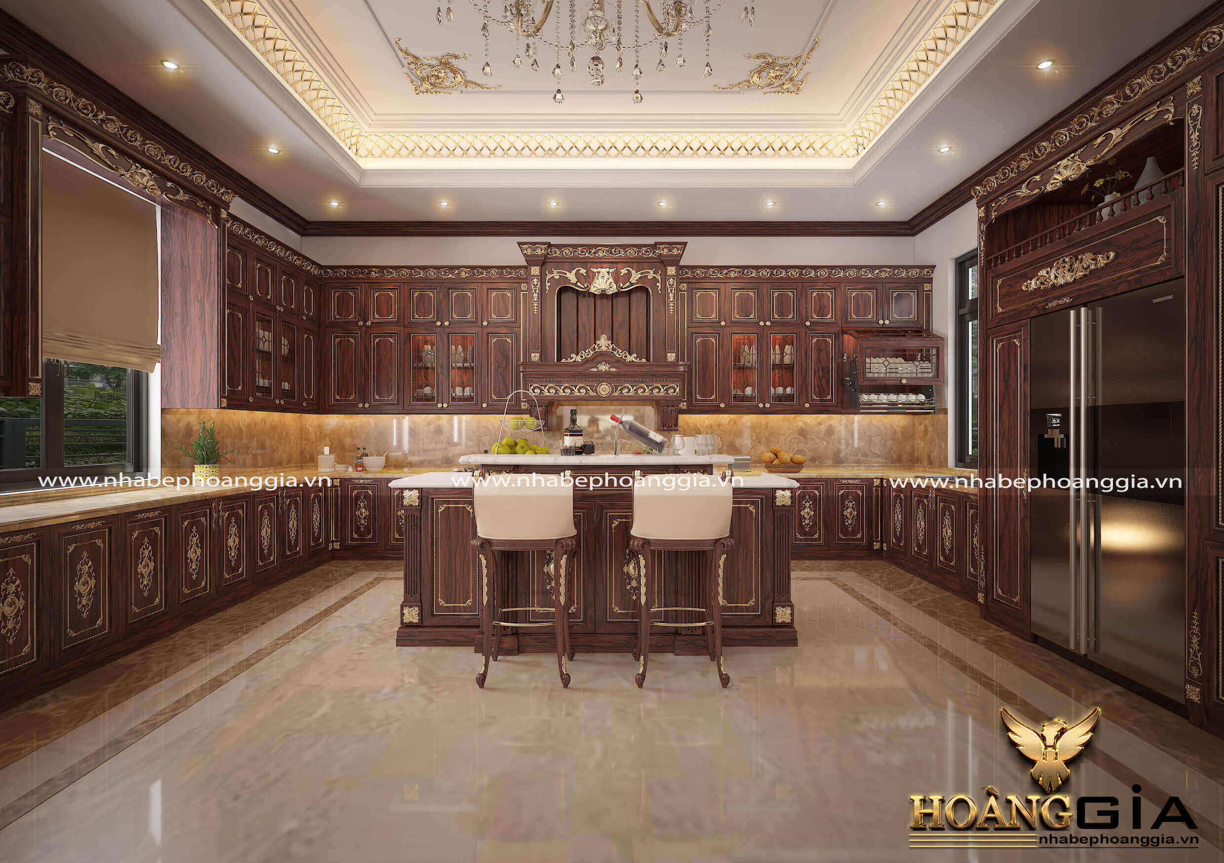 thiết kế đảo bếp