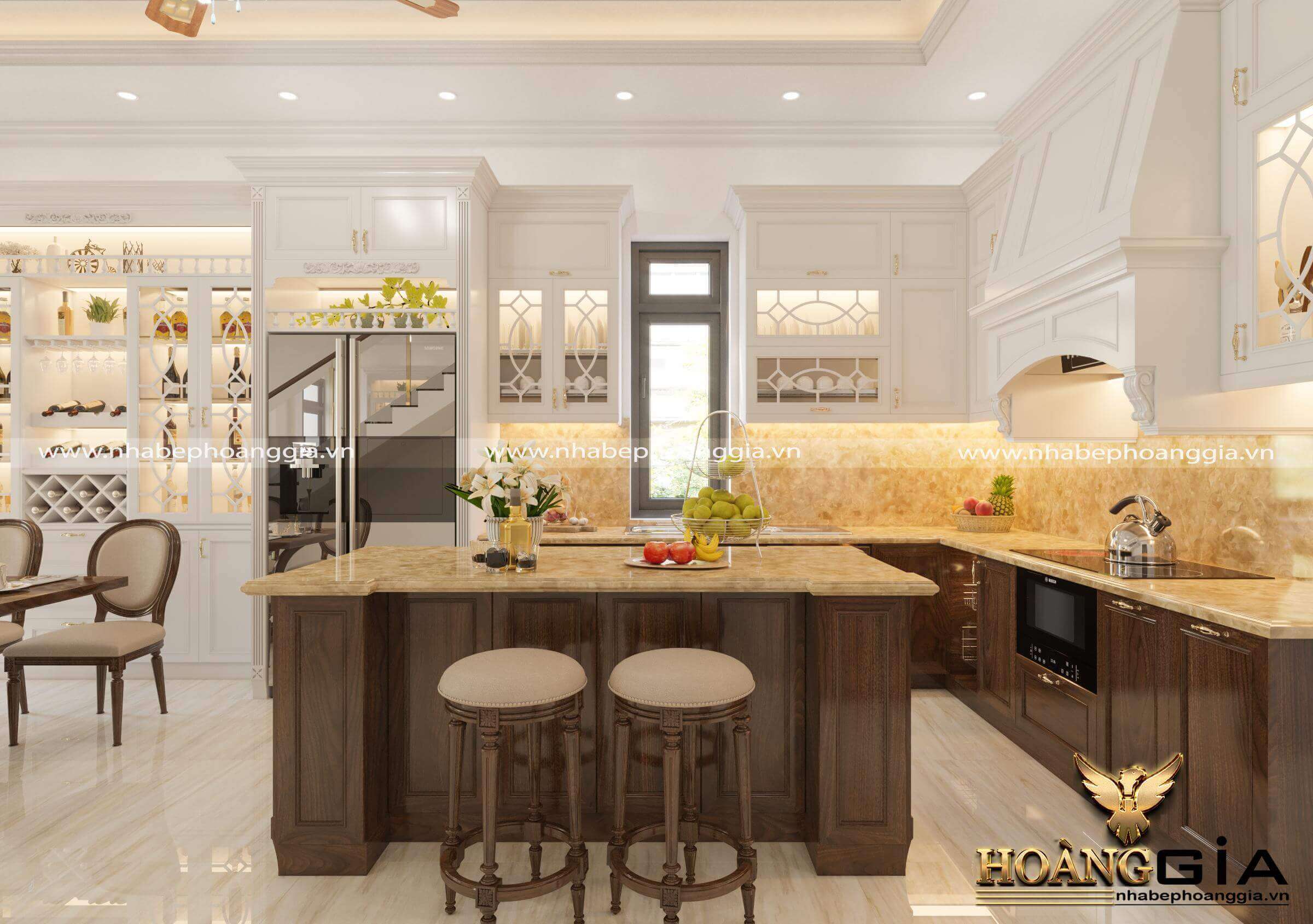 thiết kế nội thất nhà phố tân cổ điển
