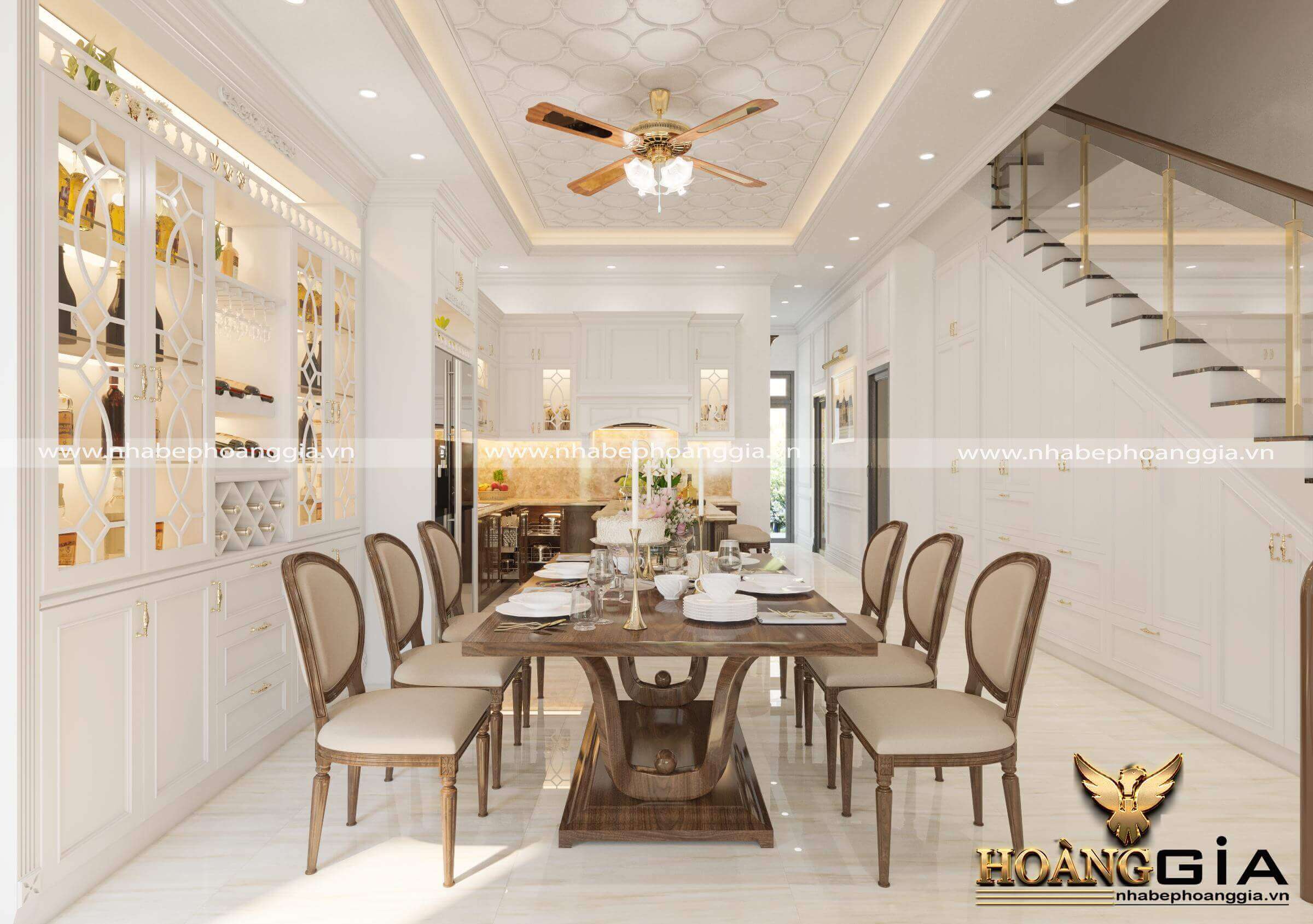 thiết kế nội thất nhà phố tân cổ điển