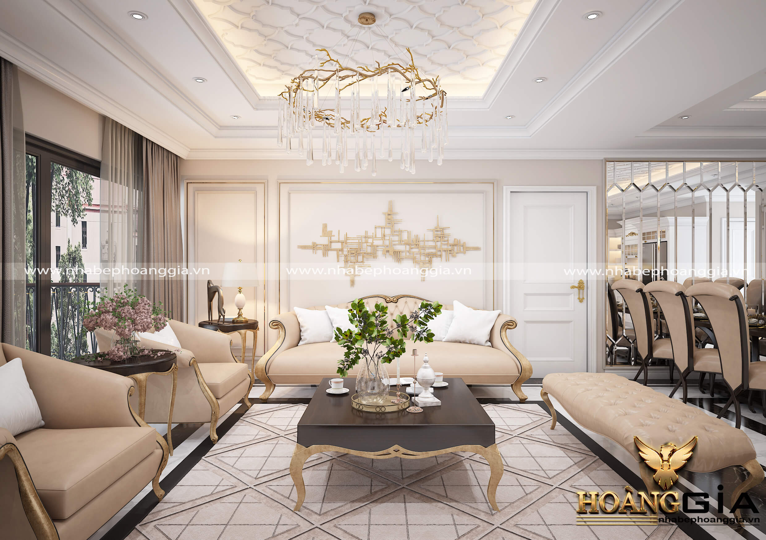 thiết kế nội thất tân cổ điển cho chung cư