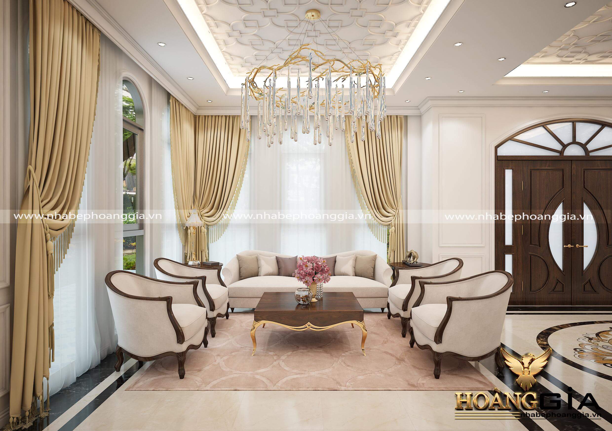 có nên lựa chọn thiết kế nội thất nhà phố tân cổ điển