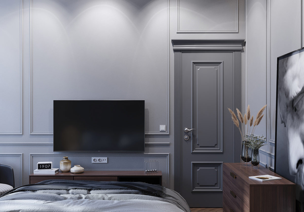 thiết kế căn hộ tân cổ điển 80m2