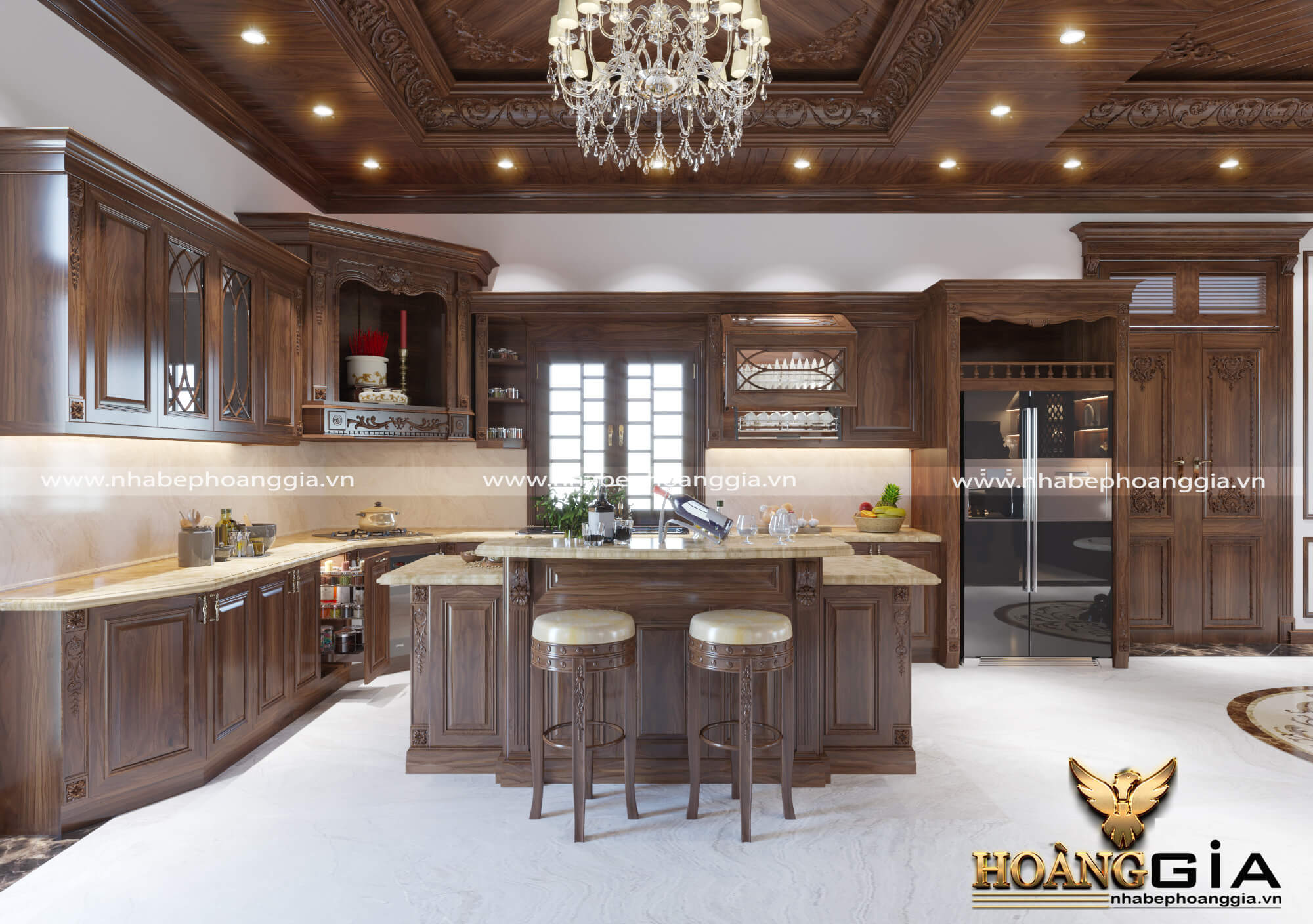 thiết kế thi công tủ bếp tại Bắc Giang