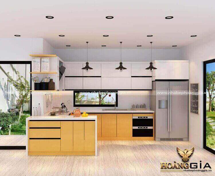 thi công tủ bếp gỗ An Cường tại Hà Nội