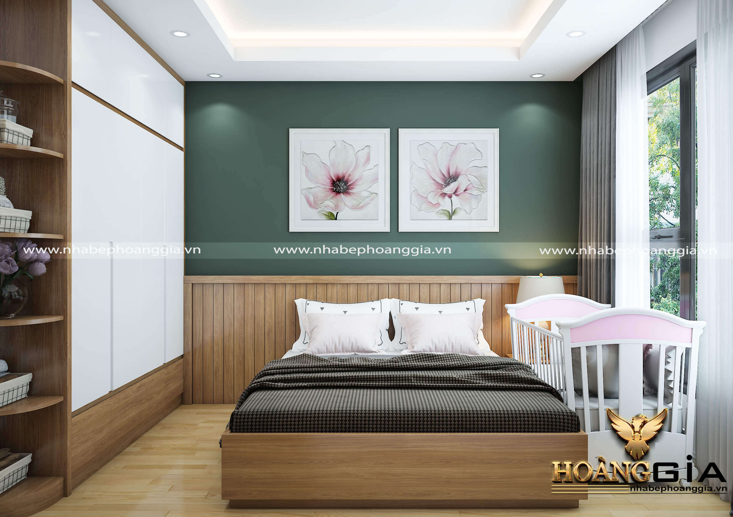 thiết kế sàn gỗ cho phòng ngủ