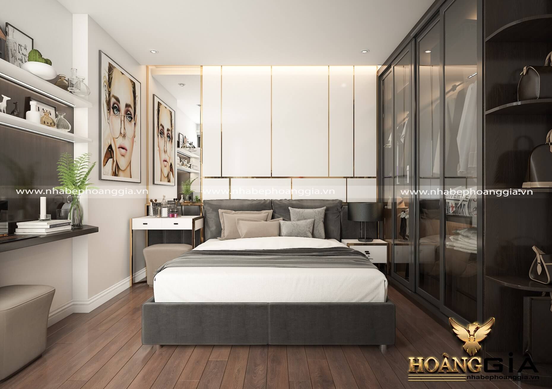 thiết kế sàn gỗ cho phòng ngủ
