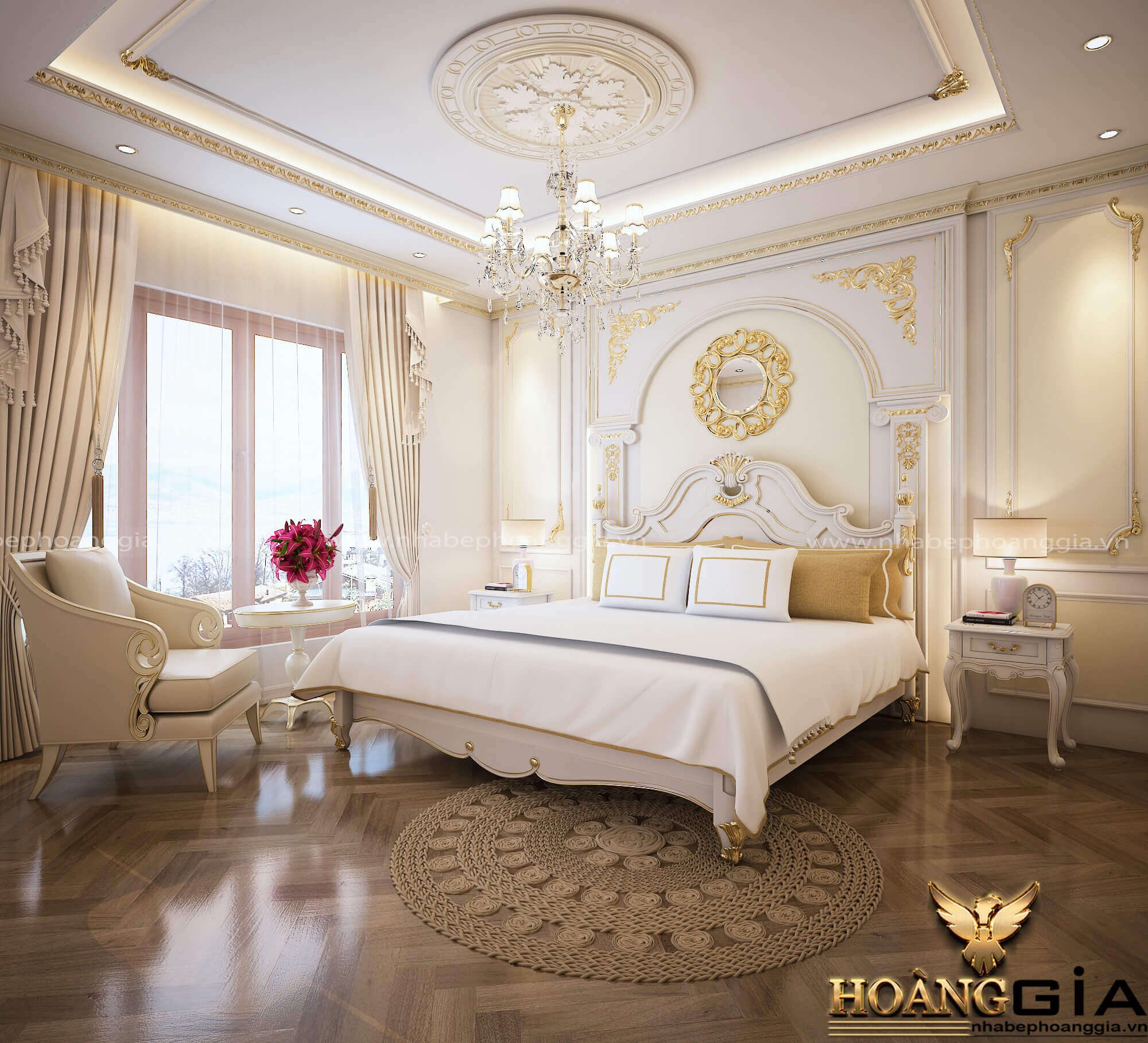 thiết kế sàn gỗ cho phòng ngủ