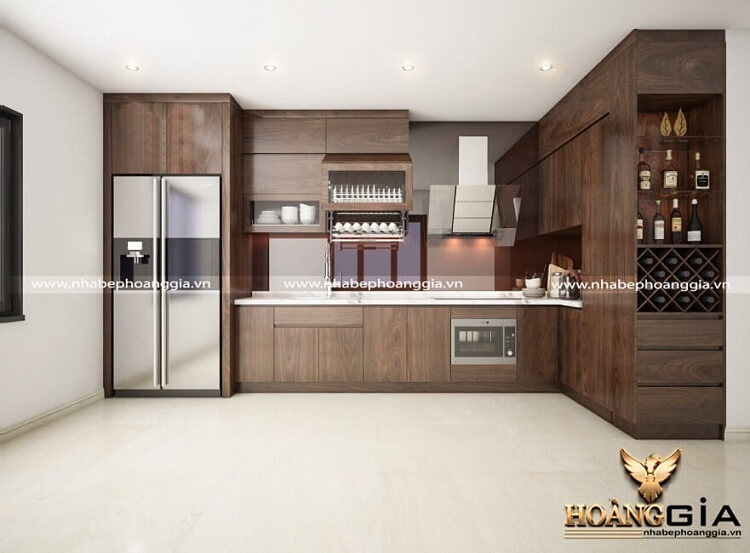 thiết kế thi công tủ bếp tại Điện Biên